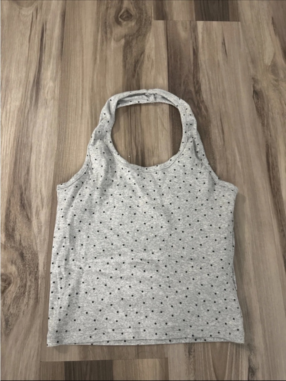 Women’s Gray Polka Dot Tank Top
